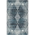 thumbnail image 2 of Unique Loom Kamala Washable Collection Area Rug - Chevron (3' 3" x 5' 3" Rectangle Navy Blue/Light Blue), 2 of 9