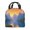 Lunch bag1, variant on Portable Lunch Bag Insulated A Stone Wall With A Wooden Gate In A Field Lunch Box Reusable Tote Bag Unisex for Work, Travel, Picnic, Office, Camping, Hiking, Picnic, Beach