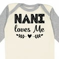 thumbnail image 4 of Inktastic Nani Loves Me Baby Clothes Girls Long Sleeve Baby Bodysuit, 4 of 5