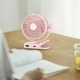 thumbnail image 1 of Ventilador de clip Macarena USB recargable 4 velocidades Rosa, 1 of 8