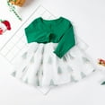 thumbnail image 4 of LNMQLPDBS Girls Christmas Dresses Size 8 Christmas Dress for Teens Kid Christmas Toddler Tutu Dress Semi Formal Dress Winter Clothes for Baby Girl, Green 2-3 Years, 4 of 6