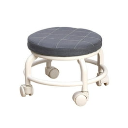 IFCOW Rolling Stool Height Adjustable 360 Swivel Stool with Wheels for Salons and Office Black Walmart