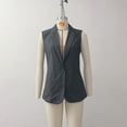 thumbnail image 4 of purcolt Women's Plus Size Vest Open Front Sleeveless Blazers Suit Vests Work Office Business Casual Jackets with Pockets, 4 of 5