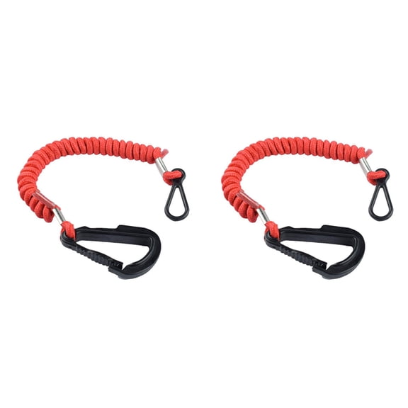 2X 8M0092850 Boat Safety Kill Stop Switch Connector Lanyard Replacement for 15920Q54 823037A09 Emergency Stop Switch Red