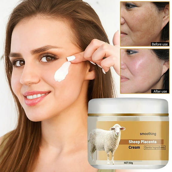 QunYou Sheep Placenta Cream Firming Repair Face Instant Repairing Cream Deeply Moisturizes Wrinkles for All Types