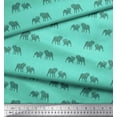 thumbnail image 2 of Soimoi Modal Satin Fabric Bull Dog Printed Fabric 1 Yard 42 Inch Wide, 2 of 3
