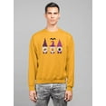 thumbnail image 2 of Halloween Gnomes Sweatshirt Men -Image by Shutterstock, Male Medium, 2 of 4
