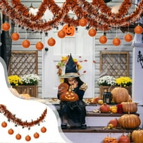 Halloween Hanging Streamers – Colorful Pumpkin Spider Paper Strips Party Supplies & Holiday Props