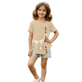 thumbnail image 5 of Ruyang Hawaiian Short Sleeve for Teen Girs Cotton Linen Cute Bow Graphic Round Neck T Shirt Summer Loose Soft Blouse T-Shirt, 5 of 7