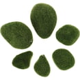 thumbnail image 1 of KAKOWELY dried moss for crafts 6Pcs Fake Mossy Stone Model Garden Layout Moss Rocks Ornament Lawn Landscaping Fake Rocks4.72"X3.54"X2.36", 1 of 5