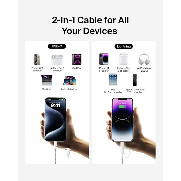 Belkin BoostCharge Pro 2-in-1 Lightning & USB-C photo 2