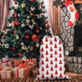thumbnail image 4 of Christmas Sack – 28" X 20" Canvas Gift Bag with Drawstring, Full Print Polyester Santa Sack, Durable Reusable Xmas Gift Bag for Holiday, Party & Storage, 4 of 5