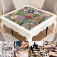 thumbnail image 6 of Classic Boho Pattern Extra Large Non-Slip Mahjong Mat 31.5 Inch Square Rubber Playing Pad with Quiet Design for Tiles Card Games and Board Game Nights, 6 of 7
