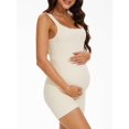 thumbnail image 2 of Maternity Workout Romper Pregnancy Yoga Ribbed One Piece Seamless Tank Top Jumpsuit, 2 of 6