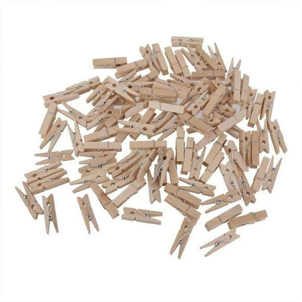 Billuyoard 100 piezas pequeñas clavijas de Clips de tela con resorte de Metal doméstico DIY manualidades decoración pinzas para la ropa fotos Decoración del hogar 2.5x0.3cm Billuyoard JJ9365-07
