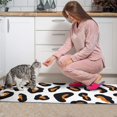 thumbnail image 3 of Black and Orange Of Leopard Print Kitchen Rugs Sets Of 2,Anti Fatigue Kitchen Mat Rugs Non Slip Washable,Decorative Kitchen Floor Mats for Kitchen,Sink,Laundry,17"x30"+17"x47", 3 of 7