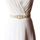 thumbnail image 5 of Cinturón de vestido de novia Sonducket con apliques de perlas de diamantes de imitación Blanco, 5 of 6