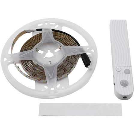 

Pir Motion Sensor 180Led Bed Closet Night Light Dimmable Flexible Led Strip Lamp Aaa Battery For Wardrobe Stair 3Meter Warm White