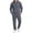 Dark Gray, variant on Men's Brushed Fleece Hoodie and Sweatpants 2-Piece Set with Kangaroo Pocket Casual Everyday Dark Gray M