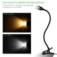thumbnail image 2 of Advancent Lámpara de clip LED de 3W, luz de ajustable en ángulo con interruptor de encendido para dormitorio, oficina, mesita de noche, mesita de Iluminación y accesorios No.2 Advancent HA024424-02, 2 of 6