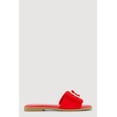 thumbnail image 2 of Women's Metallic Buckle Band Slide Sandals, 2 of 3