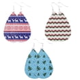 thumbnail image 1 of Pendientes navideños de piel sintética,Pendientes colgantes navideños, 1 of 5