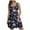 Navy, variant on Pimfylm Women's Summer Dresses 2025 Beach Casual Sleeveless Floral Print Tank Loose Sundress with Pocket White, L