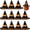 style2, variant on Vjnyvs Mini Witch Hats 12 Pcs for Craft Halloween Decorative Caps, 2.8x2 In, Non-Woven Fabric