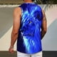 thumbnail image 4 of Mens Camisetas Algodón Impreso sin Mangas Chaleco Tanque, Cuello Redondo Casual para Al Aire Libre, Diario Y Primavera Verano Desgaste, 4 of 7