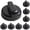 Z_Black*10, variant on 2 Pack Stove Knob Covers for Child Safety, Gas Stove Knob Covers | Heat Resistant for Toddlers, Transparent Anti-Scald, Universal Fit Childproof Oven Knob Lock for Pet Easy Install Kit