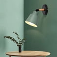 thumbnail image 3 of Angle adjustable metal small wall lamp bedroom bed head E27 wall lamp study room bathroom lighting wall, bulb not included, green, 3 of 3
