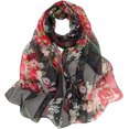 thumbnail image 1 of GFDYREE Foulards pour Femmes Légères Foulards de Mode Imprimé Motif Floral Châle, 1 of 5
