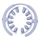 thumbnail image 5 of Rodillo masajeador para piernas con 12 ruedas, compacto, ligero y ajustable. Azul, 5 of 8