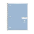 thumbnail image 1 of Spiral Notebooks, 1 Subject, College Ruled Notebooks, 8 x 10.5 Inches, 70 Sheets, Assorted Colors,College Ruled 1 Subject Notebook,Spiral Notebook Protective Plastic Cover,3-Hole Punched(Sky Blue), 1 of 6