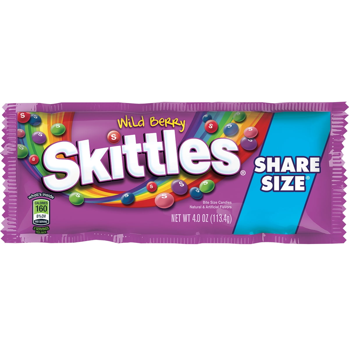 Skittles Wild Berry Share Size Candy, 4 Ounce