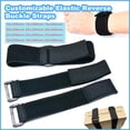 thumbnail image 1 of 5Pcs Customizable Elastic Reverse Buckle Straps Hook and Loop Adjustable Stretchy Multi-Purpose Cable Ties Straps 200/300/400mm 5Pcs Width 30mm 400mm, 1 of 5