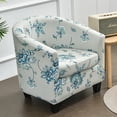 thumbnail image 2 of Club Chair Slipcovers Stretch Armchair Sofa Slipcover Washable Removable Floral Tub Sofa Couch Cover, 2 of 9