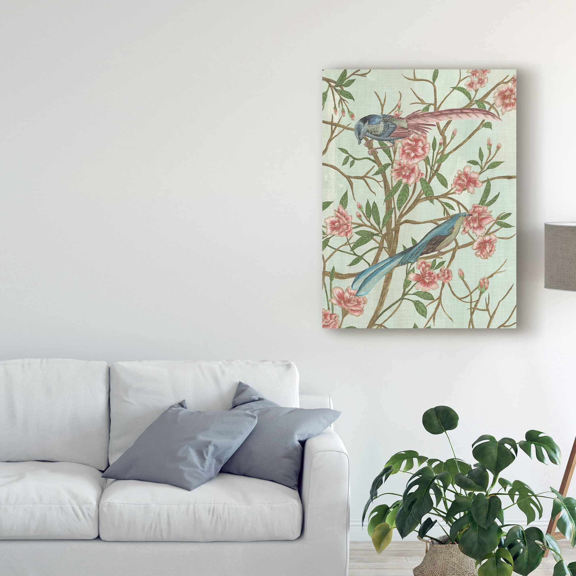 Trademark Fine Art 'Delicate Chinoiserie IV' Canvas Art by Melissa Wang