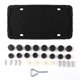 thumbnail image 1 of Marcos para matrícula, paquete de 2 cubiertas para matrícula de coche, soporte universal para matrícula de TPU negro para coche americano. Accesorios para automóvil antioxidantes, antisonajeros y resistentes a la intemperie con orificios de drenaje oso de fresa Electrónica, 1 of 4