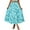 Blue, variant on LEEy-world Women's Skirts Women's Petite Size Long Pleated Skirt Blue,M