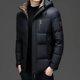 thumbnail image 3 of Chaqueta corta de plumón negra y dorada con gorro extraíble, ropa de diseñador para hombre, chaquetas casuales con relleno de plumón de pato para hombre, abrigo de invierno 2024 para hombre, 3 of 5