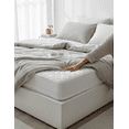 thumbnail image 4 of TWIN Size 39"x80"x15" Premium Mattress Pads with Fitted Skirting Contour 2/Pack, 4 of 5