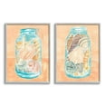 thumbnail image 4 of Stupell Industries Beach Shells In Jar Blue Orange Painting Framed Wall Art by Annie Warren, 4 of 5
