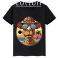 thumbnail image 2 of Ropa infantil con estampado de dibujos animados de camellos, camisetas negras de manga corta de verano para niños, camisetas de algodón personalizadas para niños y niñas, 2 of 5