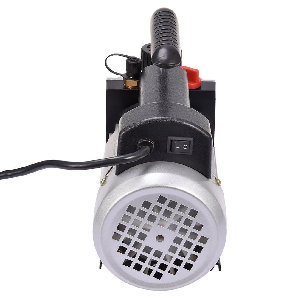 Flylapdo Automotive Vacuum Pump 4 CFM Single Stage Vacuum Pump 1/4HP Pump for Maintaining Air Conditioning Systems 110V No Oil Included adaptable