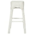 thumbnail image 4 of SAFAVIEH Percy 29" High Wicker Counterstool with Footrest, White Distress, 4 of 7