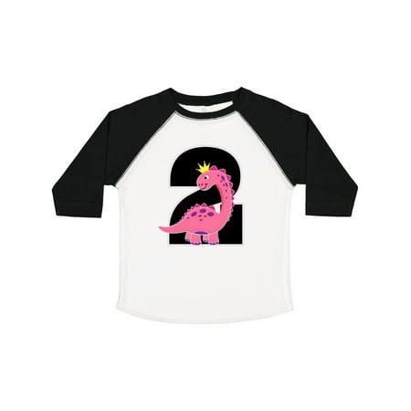 

Inktastic 2nd Birthday Dinosaur Girl Party Gift Toddler Toddler Girl T-Shirt
