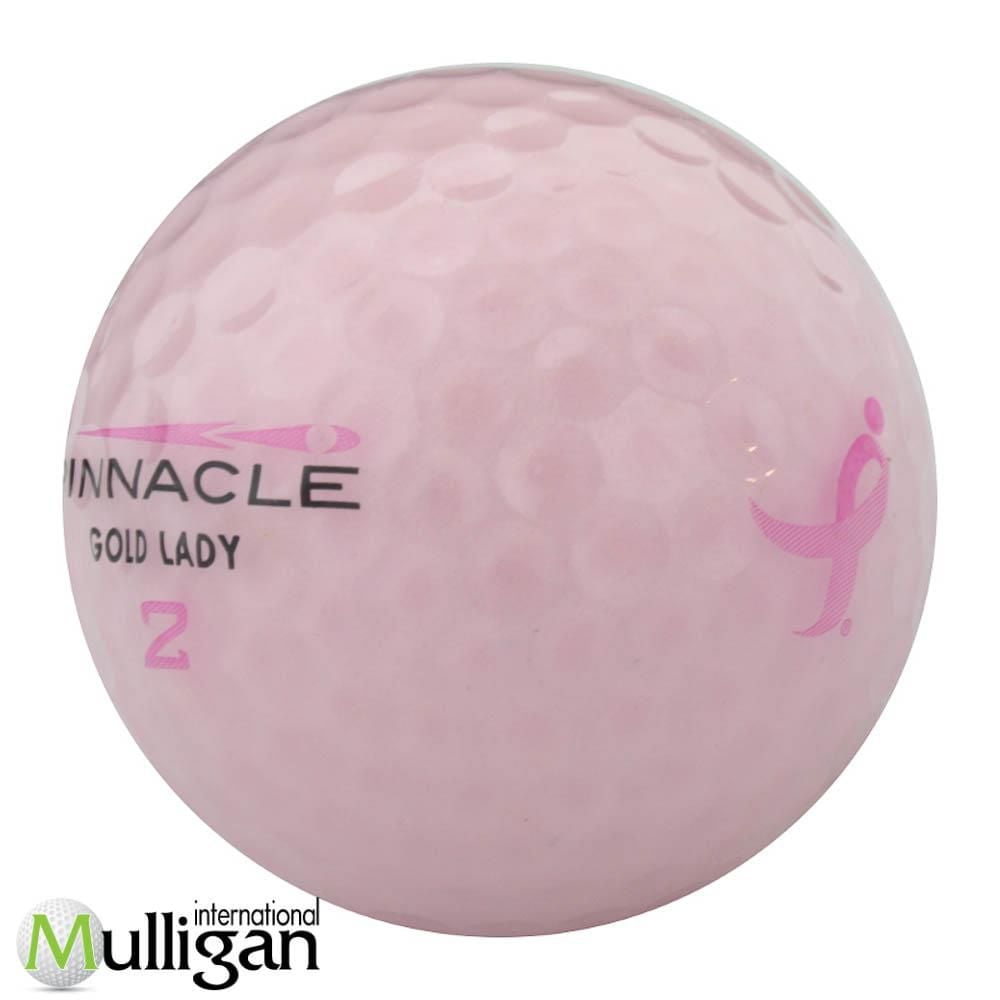 Mulligan - 48 Pinnacle Lady 5A Recycled Used Golf Balls, Pink