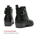 thumbnail image 5 of DREAM PAIRS Girls Boots Low Heel Side Zipper Ankle Booties Little Kid/Big Kid, 5 of 6