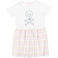 thumbnail image 3 of Inktastic Skull and Crossbones Girls Toddler Dress, 3 of 5
